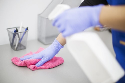 Professional cleaner in Chelsea preparing a tidy and polished living space
