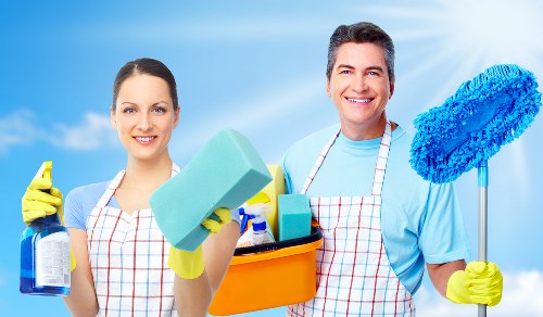 Hard floor cleaning process for a Chelsea hallway or entrance area
